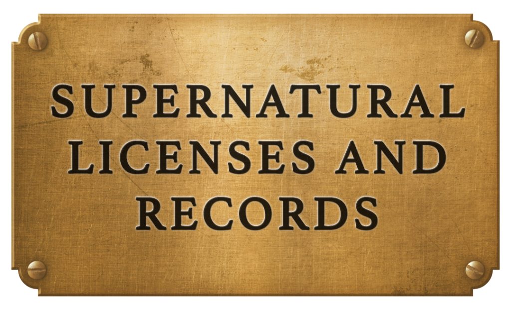 Supernatural-Licences-and-Records